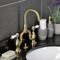 Kingston Brass Bridge Bathroom Faucet with Brass Pop-Up, Brushed Brass KS7997BPL - alternate 4